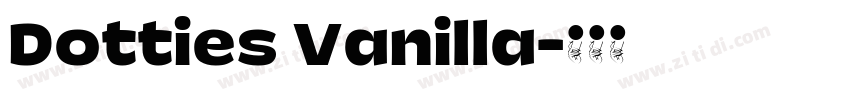 Dotties Vanilla字体转换